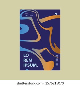 Marble Liquid Poster Template, Banner, Brochure, Flyer, Vector Images