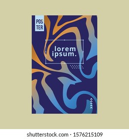 Marble Liquid Poster Template, Banner, Brochure, Flyer, Vector Images