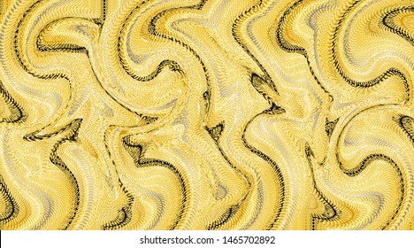 Marble liquid texture. Gold, white, yellow, green ink. Watercolor spots. Vector illustration