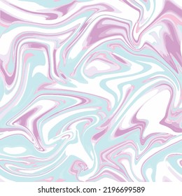 marble liquid vector seamless print in pastel colours