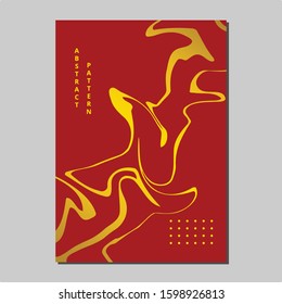 Marble Liquid Vector Template, Chinese Color, Chinese New Year Theme