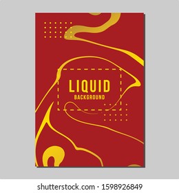 Marble Liquid Vector Template, Chinese Color, Chinese New Year Theme