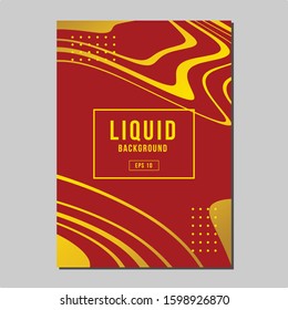 Marble Liquid Vector Template, Chinese Color, Chinese New Year Theme