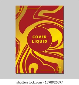Marble Liquid Vector Template, Chinese Color, Chinese New Year Theme