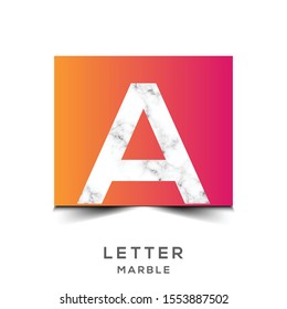  Marble Logo Vector letter A. Marble letter A