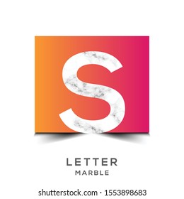  Marble Logo Vector letter S. Marble letter S