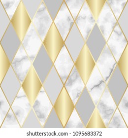 Marble Luxury Geometric Seamless Pattern