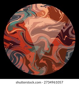 Marble Mars Ilustração vetorial abstrata