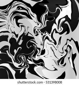 Marble ornament. Abstract design. Contrast backdrop. Watercolor background. Vector illustration.