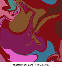 Marble Pattern - Abstract Texture with bright Colors 2019 - in vector EPS10