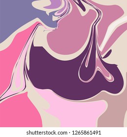 Marble Pattern - Abstract Texture with Soft Pastels Colors 2018 - in vector