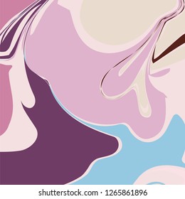 Marble Pattern - Abstract Texture with Soft Pastels Colors 2018 - in vector