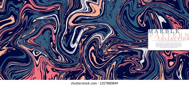 Marble pattern collection abstract pop art background vector design