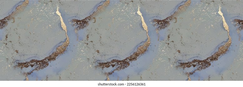 Marble Pink Alcohol Ink. Blue Gradient Watercolor. Violet Marble Art Background. Modern Abstract Painting Light Blue Pattern. Gold Ink Paint. Purple Water Color Watercolor. Lilac Vector Ink Canvas.