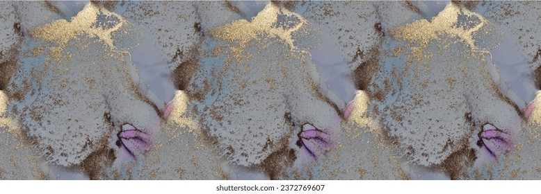 Marble Pink Art. Blue Oriental Watercolor. Purple Marble Ink Background. Violet Alcohol Ink Background. Gold Vector Ink Paint. Lilac Water Color Canvas. Geode Vector Pattern. Modern Abstract Painting