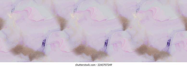 Marble Pink Art. Geode Vector Glitter. Vector Abstract Template Gold Vector Ink Paint. Purple Water Color Background. Violet Alcohol Ink Marble. Lilac Marble Ink Watercolor. Blue Seamless Background.