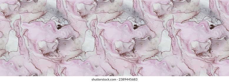 Marble Pink Ink. Violet Water Color Watercolor. Gold Vector Ink Paint. Lilac Alcohol Ink Canvas. Blue Oriental Background. Purple Marble Art Watercolor. Modern Seamless Template Geode Vector Glitter.