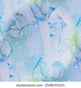 Marble Pink Vector Ink. Blue Art Paint. Green Water Color Watercolor. Green Marble Ink Background. Fluid Elegant Texture. Purple Alcohol Ink Repeat. Gold Abstract Watercolor. Vector Seamless Painting