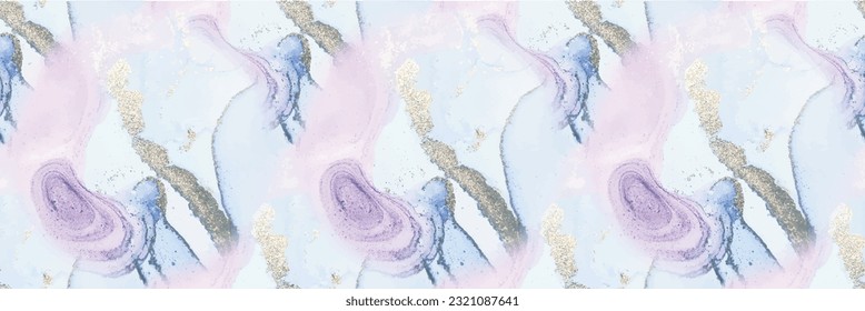 Marble Pink Vector Ink. Lilac Water Color Marble. Purple Alcohol Ink Background. Violet Marble Art Background. Blue Ink Paint. Gold Oriental Watercolor. Light Blue Texture. Luxury Abstract Painting