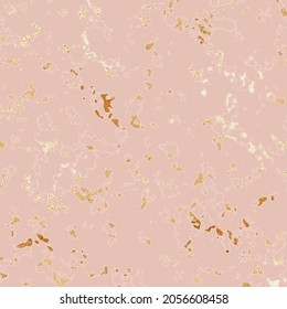 Marble. Rose gold. Vector background with imitation metal texture. Marble surface