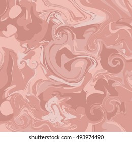 Marble rose-beige vector texture, marbling abstract background illustration