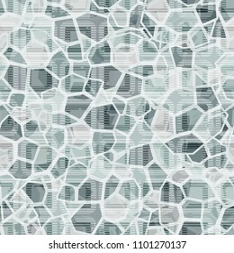 Marble seamless camouflage. Granite texture. A grid consisting of striped rounded squares.