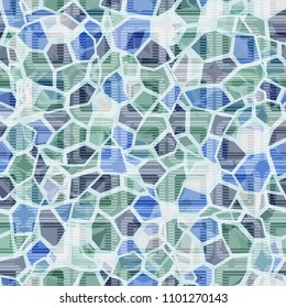 Marble seamless camouflage. Granite texture. A grid consisting of striped rounded squares.