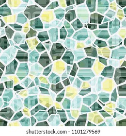 Marble seamless camouflage. Granite texture. A grid consisting of striped rounded squares.
