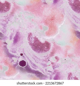 Marmor Nahtloses Muster. Flüssiggalaxie-Aquarell. Akrylinkl. Marmorraum. Mehrfarbige Holi-Farbe. Fluid Acrylic Galaxie. Alkoholinken-Hintergrund. Flüssige Farbverlauf-Illustration. Abstrakte Trippy-Vorlage