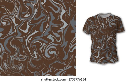 Marble seamless pattern. Ideal for fabric, wallpaper, textile, bedding, t-shirt print.Vector illustration.