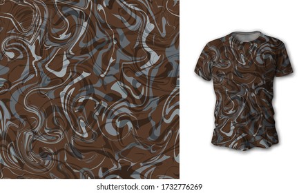 Marble seamless pattern. Ideal for fabric, wallpaper, textile, bedding, t-shirt print.Vector illustration.