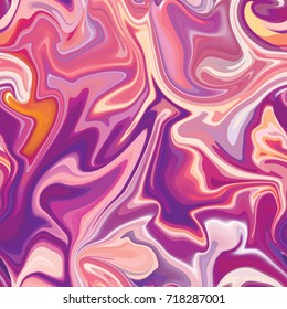 Marble seamless pattern in neon bright colors. Vector illustration.