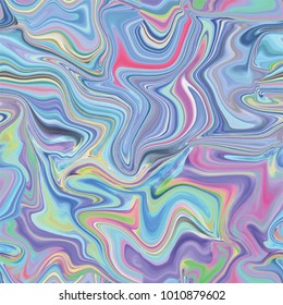 Marble seamless pattern in neon brightful colors. Vector illustration.