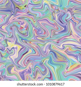 Marble seamless pattern in neon brightful colors. Vector illustration.