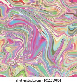 Marble seamless pattern in neon brightful colors. Vector illustration.