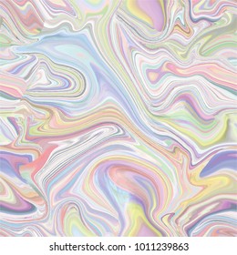 Marble seamless pattern in neon brightful colors. Vector illustration.