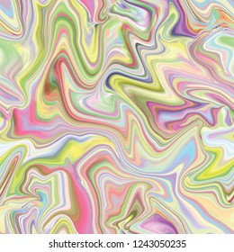 Marble seamless pattern in neon brightful colors. Vector illustration.