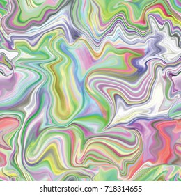 Marble seamless pattern in neon brightful colors. Vector illustration.