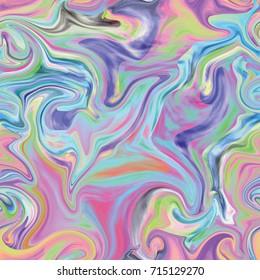 Marble seamless pattern in neon colors. Vector illustration.