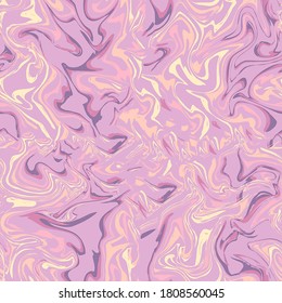 Marble  seamless pattern in pastel colors of pink and yellow  Suitable for packaging design, textiles, and wallpaper. Vector illustration