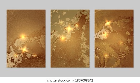 Marmorset mit goldfarbenem und kupferem Hintergrund mit Textur