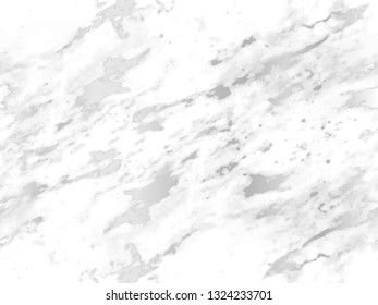 Marble silver texture seamless background. Abstract glitter marbling seamless pattern for fabric, tile, interior design or gift wrapping . Realistic business or wedding cover card. Vector