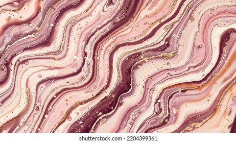 Diseño de impresión de textura de mármol con venas doradas.