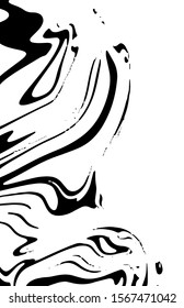 Marble texture, abstract border frame, futuristic design background, liquid dynamic background, black and white vector illustration.
