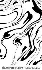 Marble texture, abstract border frame, futuristic design background, liquid dynamic background, black and white vector illustration.