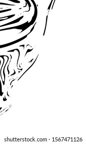 Marble texture, abstract border frame, futuristic design background, liquid dynamic background, black and white vector illustration.