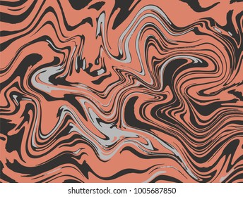 Marble texture background. Abstract pattern for fabric, tile interior design or gift wrapping paper. Textile pattern business cover template background. Ebru aqua ink painting on water. Vector. EPS 8