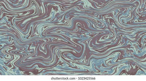 Marble texture background. Abstract pattern for fabric, tile interior design or gift wrapping paper. Textile pattern business cover template background. Ebru aqua ink painting on water. Vector. EPS 8.