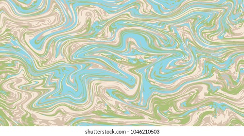 Marble texture background. Abstract pattern for fabric, tile interior design or gift wrapping paper. Textile pattern business cover template background. Ebru aqua ink painting on water. Vector. EPS 8