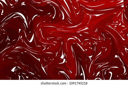 Marble texture background. Deep pink, red and fluid colors background. Trendy abstract paint splash. Vector